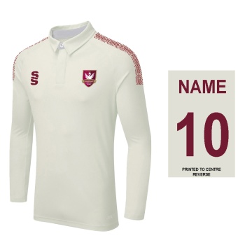 DUAL LONG SLEEVE CRICKET SHIRT (WOMENS)-Ivory